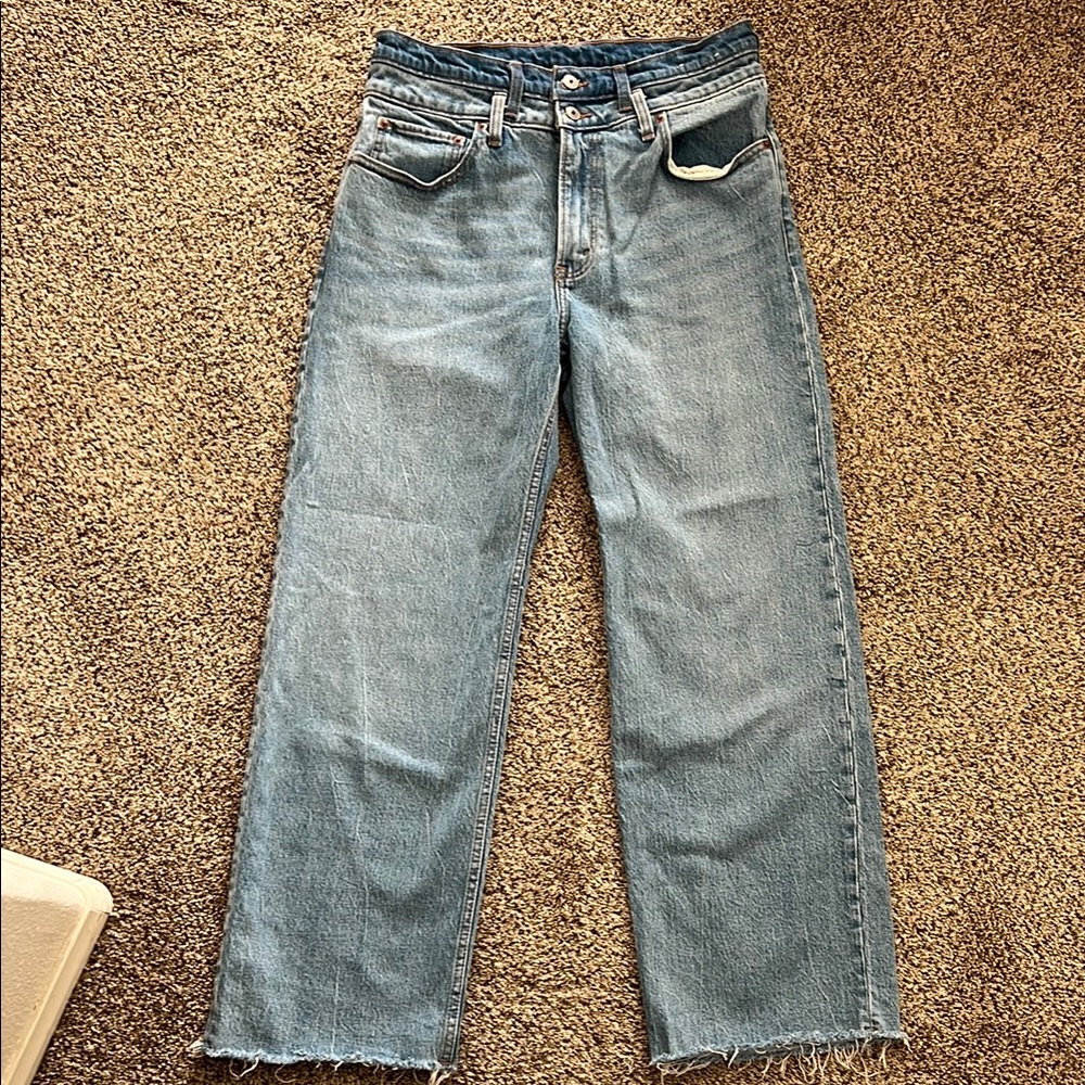 Abercrombie & Fitch Denim Blue Straight Leg Jeans
